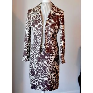 Jones Wear Floral Suit with Pencil Skirt Petite